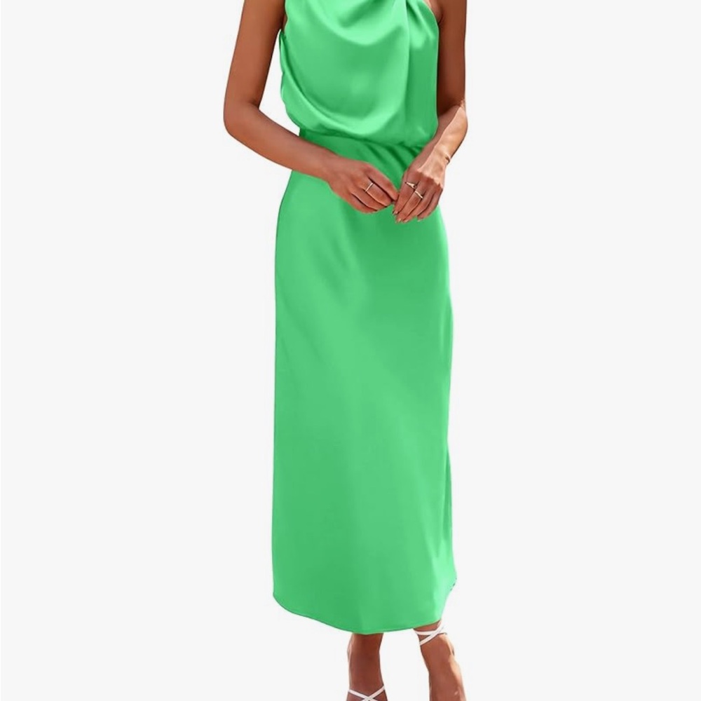 Elegant Green Midi Dress